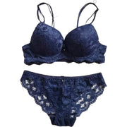 ブラジャー ショーツ 上下セット レディース 女性用 インナー 3/4カップ レース リボン ワイヤー入り パンティー 下着 透け感 シースルー エレガント 上品 セクシー 可愛い おしゃれ 女子力アップ 婦人用 白 黒 レッド グレー ブルー グリーン パープル