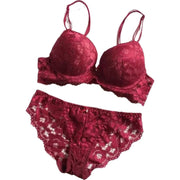 ブラジャー ショーツ 上下セット レディース 女性用 インナー 3/4カップ レース リボン ワイヤー入り パンティー 下着 透け感 シースルー エレガント 上品 セクシー 可愛い おしゃれ 女子力アップ 婦人用 白 黒 レッド グレー ブルー グリーン パープル