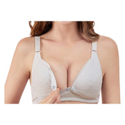 マタニティブラ 授乳ブラ ノンワイヤーブラ ブラジャー 下着 インナー マタニティブラ フロントボタン 無地 単色 シンプル レディース 女性
