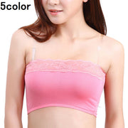 チューブトップ チューブブラ ベアトップブラジャー 見せブラ ノンワイヤー ストラップレス レース レディース インナー 下着 ランジェリー 肌着 バストケア 透け感 チラ見え予防 カップ無し ソリッドカラー 快適 ストレスフリー リラックス ラクチン 楽ちん シンプル 上品 清楚 かわいい 大人可愛い おしゃれ セクシー 女性 女子 ガール ハイティーン 婦人 春 夏 秋 冬