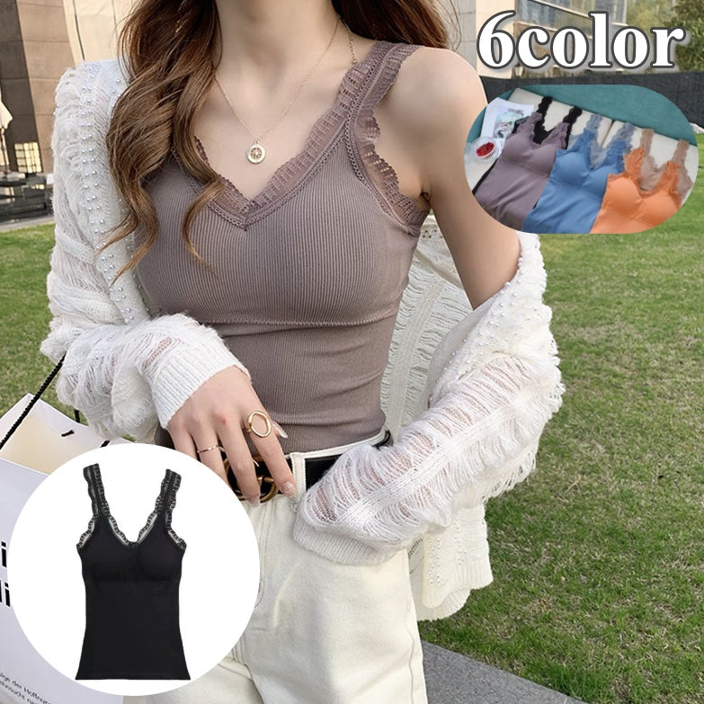 ブラトップ パッド付き キャミソール レディース 女性 インナー 商品画像