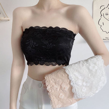 チューブトップ ベアトップ レディース 女性 インナー 総レース 商品画像2