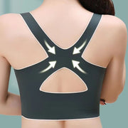 スポーツブラ ハーフトップ ブラトップ シームレス レディース 女性 大きいサイズ インナー 下着 バッククロス カップ付き サイドホック 単色 シンプル 無地 かわいい おしゃれ 運動 スポーツ ヨガ フィットネス エクササイズ ピラティス