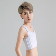 補正下着 ナベシャツ レディース インナー 下着 男装 胸つぶし 胸サポーター 胸コルセット タンクトップ 胸揺れ防止 無地 3段フック式 シンプル