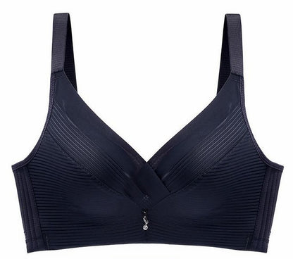 3/4カップブラ ノンワイヤーブラ ブラジャー 単品 モールドカップブラ レディース ブラック バリエーション画像