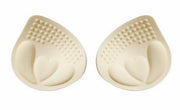 ブラパッド 胸パッド 左右ペア ブラジャー用パッド カップ 厚め 4cm 6cm 交換 付け替え スペア 取り外し 女性下着 レディース インナー ベージュ