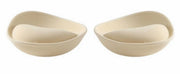 ブラパッド 胸パッド 左右ペア ブラジャー用パッド カップ 厚め 4cm 6cm 交換 付け替え スペア 取り外し 女性下着 レディース インナー ベージュ
