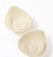 ブラパッド 胸パッド 左右ペア ブラジャー用パッド カップ 厚め 4cm 6cm 交換 付け替え スペア 取り外し 女性下着 レディース インナー ベージュ