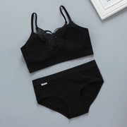 インナーセット ジュニアブラ ショーツ 上下セット キッズ ジュニア 女の子 女児 下着 ブラジャー ノンワイヤー パット入り 取外し スポーツブラ