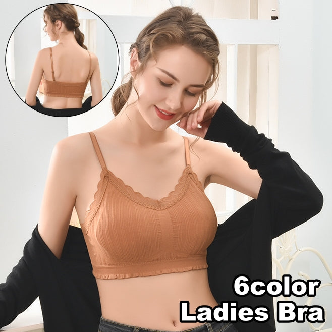 ノンワイヤーブラ ブラジャー レディース 女性 インナー 下着 カップ付き ブラトップ レース シンプル ラフ ハーフトップブラ