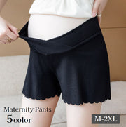 マタニティパンツ ペチパンツ タップパンツ ショートパンツ レディース インナー マタニティウェア 短パン 半ズボン 産前 産後 ボトムス 妊婦 女性 ママ 大きいサイズあり 無地 シンプル 部屋着 透け防止 M L XL 2XL