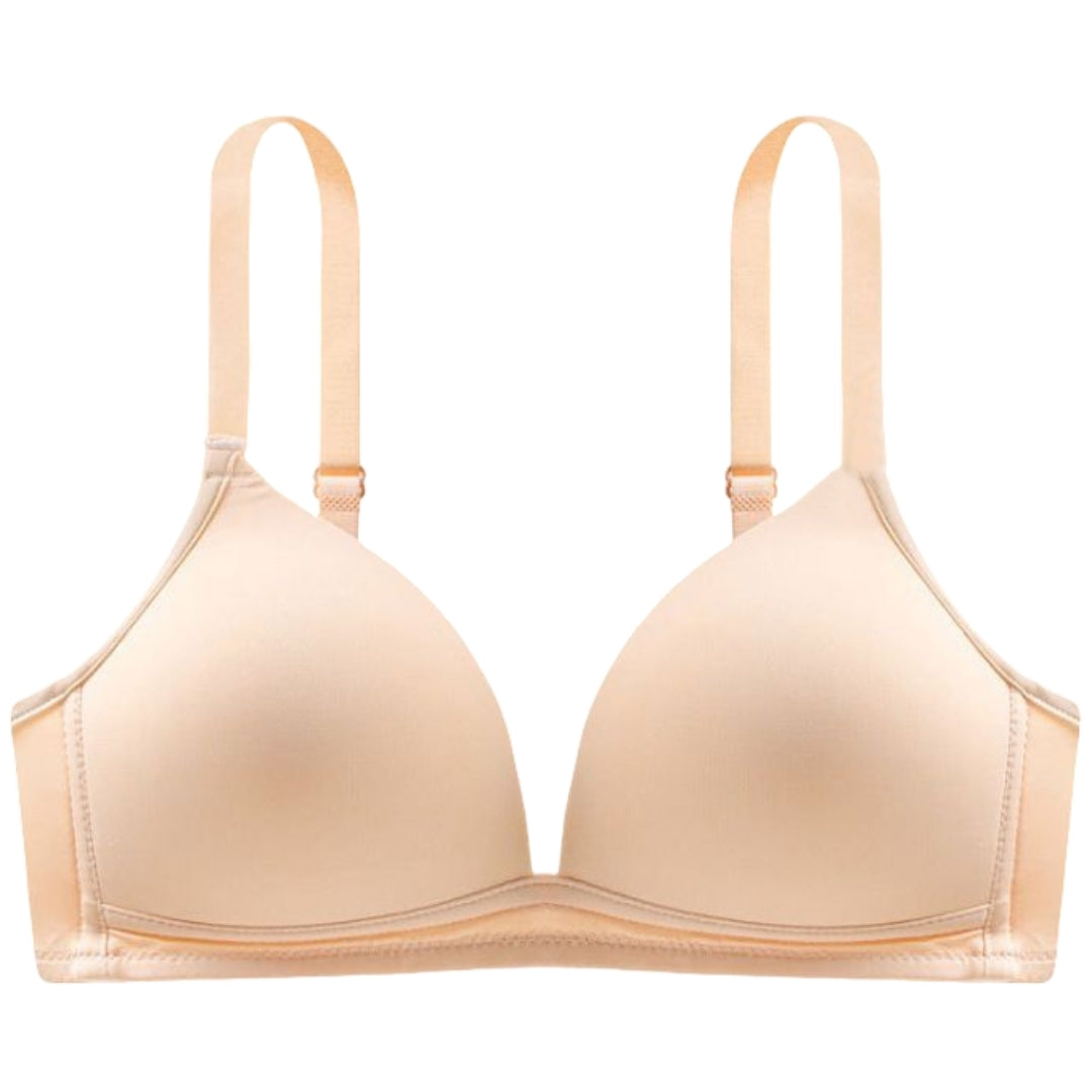 ブラジャー 単品 レディース 女性用 インナー 下着 ランジェリー ノンワイヤー 3／4カップ 無地 シンプル 背中ホック おしゃれ デイリー 婦人用 Aカップ Bカップ Cカップ