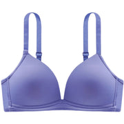 ブラジャー 単品 レディース 女性用 インナー 下着 ランジェリー ノンワイヤー 3／4カップ 無地 シンプル 背中ホック おしゃれ デイリー 婦人用 Aカップ Bカップ Cカップ
