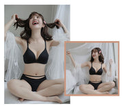 ブラジャー 単品 レディース 女性用 インナー 下着 ランジェリー ノンワイヤー 3／4カップ 無地 シンプル 背中ホック おしゃれ デイリー 婦人用 Aカップ Bカップ Cカップ