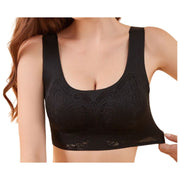 ノンワイヤーブラ ハーフトップブラ ブラジャー フルカップ シームレス 脇高 下着 女性用 レディース 婦人 カップ付き バラフライ 蝶 透かしデザイン ナイトブラ ホック付き アウターに響きにくい Uバック ホールド力 リラックス ヨガ ジム おしゃれ かわいい 大きいサイズ