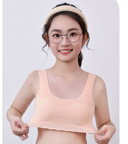 ジュニアブラ キッズブラ インナー 下着 子供用 ブラジャー ハーフトップ ノンワイヤー パッド付き シームレス ウサギ 可愛い シンプル スポーツブラ スポブラ ファーストブラ 初ブラ 女の子 小学生 中学生