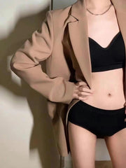フルカップブラ ショーツ 2点セット ノンワイヤーブラ レディース 女性 婦人 ブラジャー ブラ パンツ インナー 下着 無地 白 黒 グレー 単色 シンプル