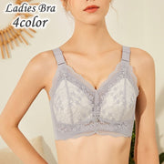 ブラジャー ノンワイヤー フルカップ レディース 女性用 インナー 下着 ランジェリー レース フラワー 脇高 背中ホック 可愛い おしゃれ 上品 婦人用