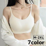 ノンワイヤーブラ ブラジャー インナー シームレスブラジャー レディース 女性 大きいサイズ パッド ナイトブラ スポーツブラ シンプル 単色 カジュアル 下着 ブラ