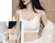 ノンワイヤーブラ ブラジャー インナー シームレスブラジャー レディース 女性 大きいサイズ パッド ナイトブラ スポーツブラ シンプル 単色 カジュアル 下着 ブラ