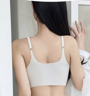 ノンワイヤーブラ ブラジャー インナー シームレスブラジャー レディース 女性 大きいサイズ パッド ナイトブラ スポーツブラ シンプル 単色 カジュアル 下着 ブラ
