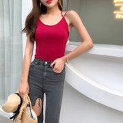 ブラトップ カップ付きインナー キャミソール レディース 女性 インナー 下着 肌着 ノンワイヤー 背中開き バッククロス シンプル 無地 単色 おしゃれ 肌見せ カジュアル セクシー 上品