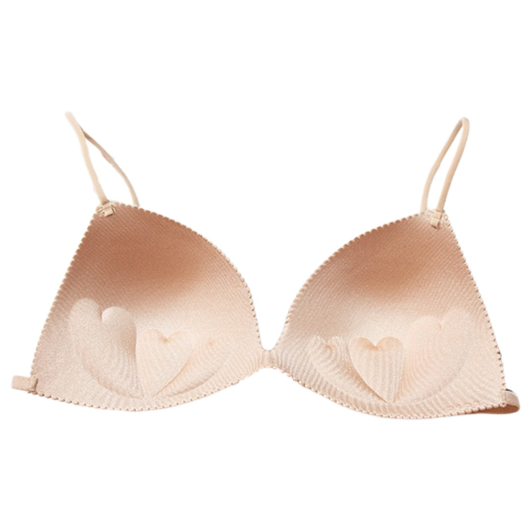 三角ブラ ブラジャー 単品 無地 黒 ベージュ レディース インナー ノンワイヤーブラ 細ストラップ セクシー シンプル おしゃれ 女子力アップ 婦人用 女性用 肌色
