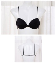 三角ブラ ブラジャー 単品 無地 黒 ベージュ レディース インナー ノンワイヤーブラ 細ストラップ セクシー シンプル おしゃれ 女子力アップ 婦人用 女性用 肌色