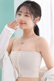 ナベシャツ 補正下着 ハーフトップ レディース 女性 婦人 大人 ジュニア 大きいサイズ 下着 インナー ブラジャー 3段 揺れない 胸つぶし ブラック ベージュ 大きな胸を小さく見せるブラ 小さく見せるブラジャー なべしゃつ スポーツブラ