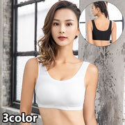 スポーツブラ スポブラ ノンワイヤー ブラジャー レディース 女性 インナー 下着 脇高 パッド付き カップ入り シンプル 無地 お洒落 婦人