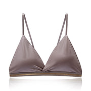 三角ブラ ノンワイヤーブラ ブラジャー レディース 女性 インナー 下着 カップ付き ライン ホワイト ブラック ベージュ シンプル かわいい 婦人 普段使い デイリー 白 黒