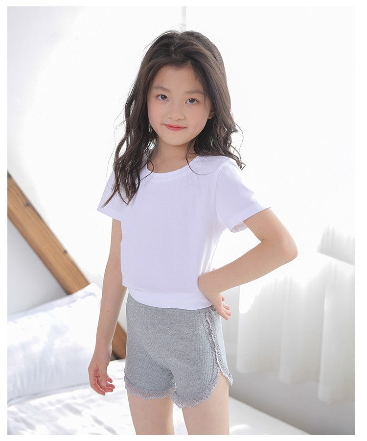 オーバーパンツ ペチパンツ インナー キッズ 1分丈 リブ 商品画像3
