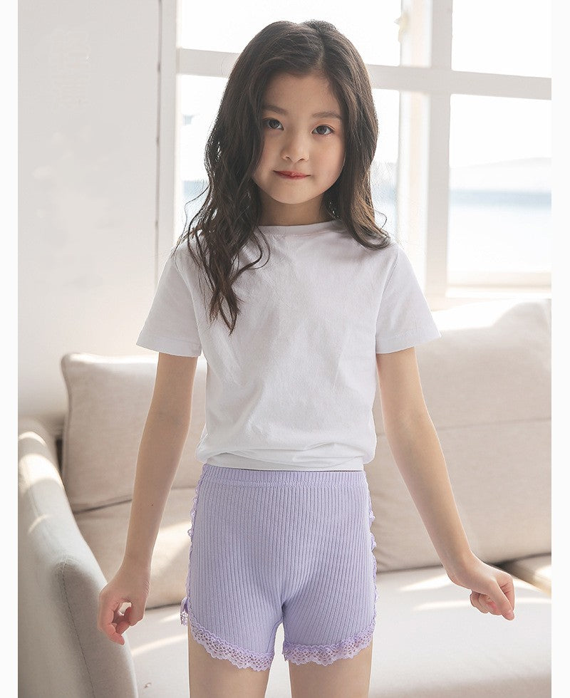 オーバーパンツ ペチパンツ インナー キッズ 1分丈 リブ 商品画像4