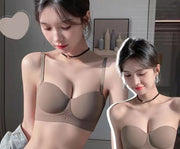 1／2カップブラ ストラップレスブラ レディース 女性 インナー 下着 ブラジャー バストライン ストラップ 取り外し きれいめ シンプル