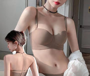 1／2カップブラ ストラップレスブラ レディース 女性 インナー 下着 ブラジャー バストライン ストラップ 取り外し きれいめ シンプル
