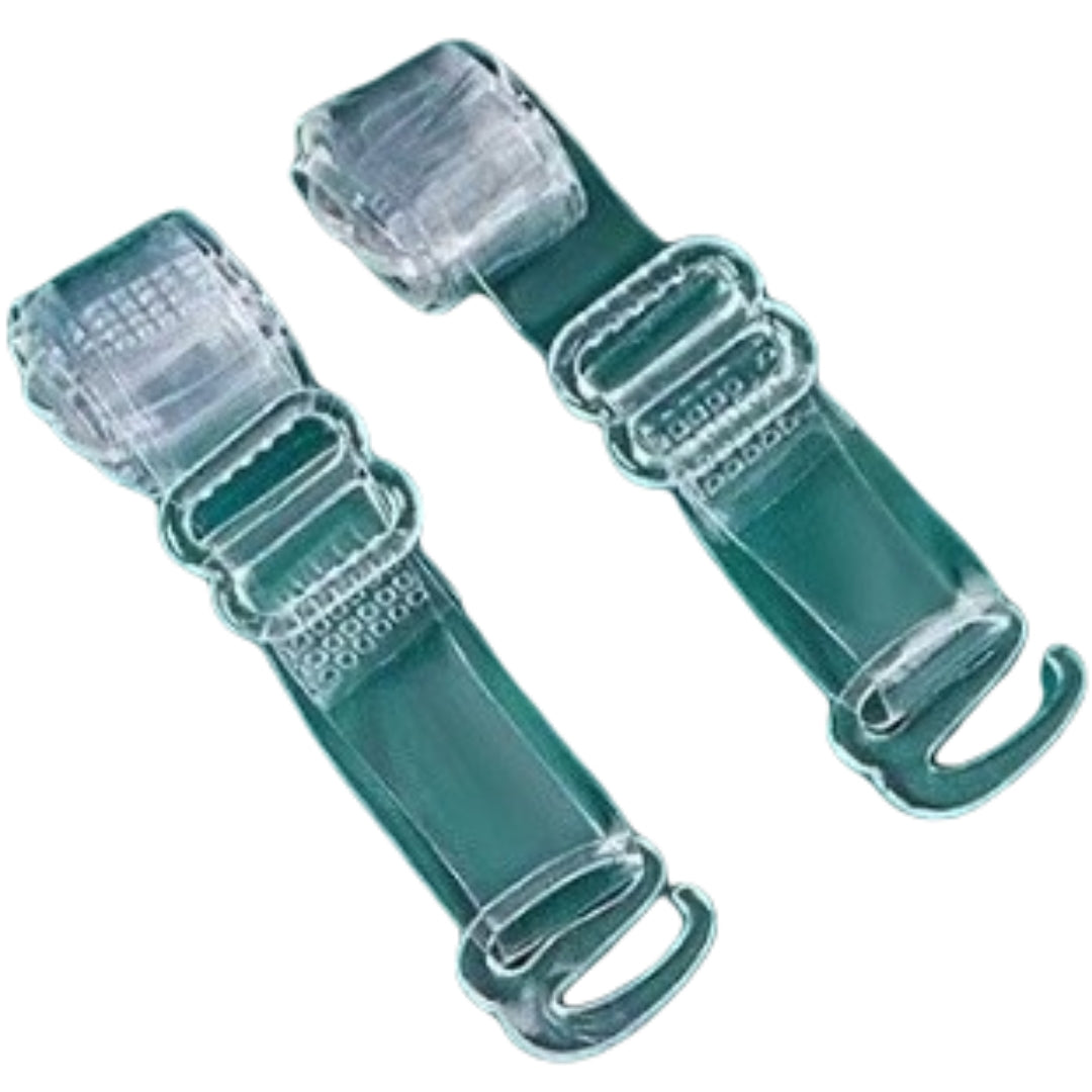 ブラストラップ 透明 クリア 1.0cm 2個 1セット ブラジャーストラップ ブラジャー ブラ ブラ紐 クリアストラップ 肩紐 ドレス オフショルダー 目立たない レディース インナー 下着