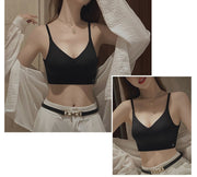 バックオープンブラ ブラジャー バックオープン ブラ レディース 女性 インナー 下着 肌着 ノンワイヤー ブラトップ 背中空き 背中見せ シンプル