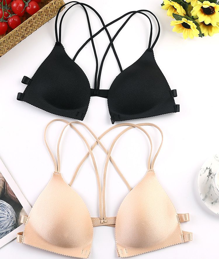 ノンワイヤーブラ ブラジャー レディース インナー フロントホック 女性下着 商品画像3