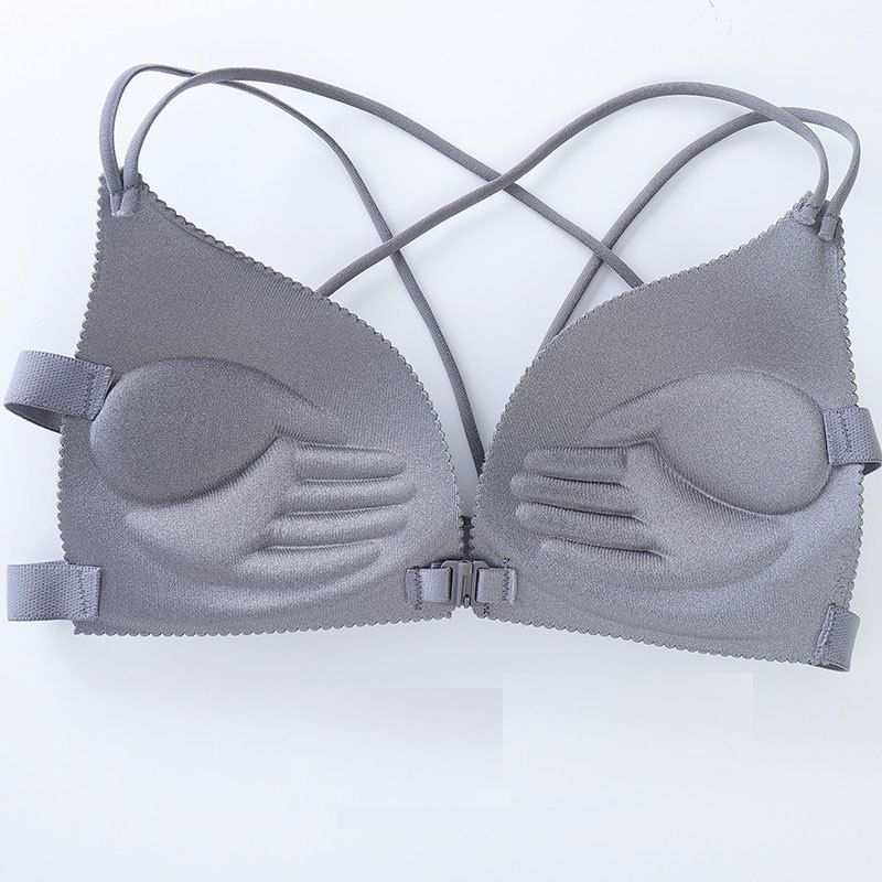 ノンワイヤーブラ ブラジャー レディース インナー フロントホック 女性下着 商品画像5