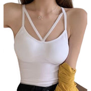 ブラトップ キャミソール レディース 女性用 インナーウェア アンダーウェア 下着 トップス ノースリーブ カップ付き シンプル