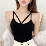 ブラトップ キャミソール レディース 女性用 インナーウェア アンダーウェア 下着 トップス ノースリーブ カップ付き シンプル