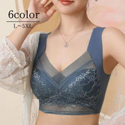 ハーフトップブラ ノンワイヤーブラ レディース 女性 婦人 下着 シームレス ブラジャー 響きにくい レース インナー 大きいサイズ