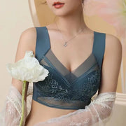 ハーフトップブラ ノンワイヤーブラ レディース 女性 婦人 下着 シームレス ブラジャー 響きにくい レース インナー 大きいサイズ