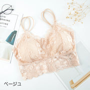 ノンワイヤーブラ ブラトップ ブラジャー レディース インナー 無地 レース キャミソール カップ付き パッド付き 下着 肌着 上品 セクシー 可愛い おしゃれ 女子力アップ 婦人用 女性用 黒 白 ベージュ ワイン ネイビー
