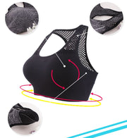 スポーツブラ レディース インナー スポーツ ブラジャー ブラトップ ハーフトップ カップ付きインナー 下着 ノンワイヤー 揺れない メッシュ 吸汗