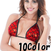 三角ブラジャー 単品 レディース 光沢 柄入り 女性下着 セクシー下着 ブラジャー 三角ブラ SEXY 大人 インナー
