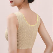 ノンワイヤーブラ ハーフトップブラ レディース 女性 インナー 下着 ブラジャー パッド付き カップ入り 幅広ストラップ 脇高 シンプル 無地 大きいサイズあり リラックス お洒落 婦人下着