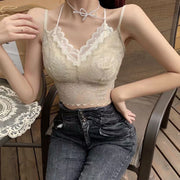 ハーフトップブラジャー 下着 インナー レディース 女性 婦人 キャミソール カップ付き ノンワイヤーブラジャー レース おしゃれ かわいい