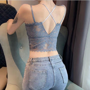 ハーフトップブラジャー 下着 インナー レディース 女性 婦人 キャミソール カップ付き ノンワイヤーブラジャー レース おしゃれ かわいい