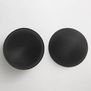 ブラパッド 胸パッド 左右ペア ブラジャー用パッド カップ 丸型 円形 ラウンド 交換 スペア 女性下着 レディース インナー 婦人用 ブラック ホワイト ベージュ 黒 白